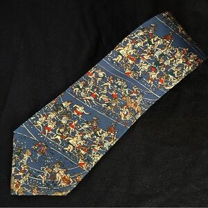 Vintage Where’s Waldo? Tie All Silk Marathon Runners Tie 57” X 4” Made USA 1992